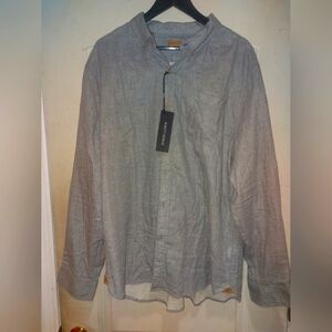 Men's Designer Gray Dress Shirt Size XXL